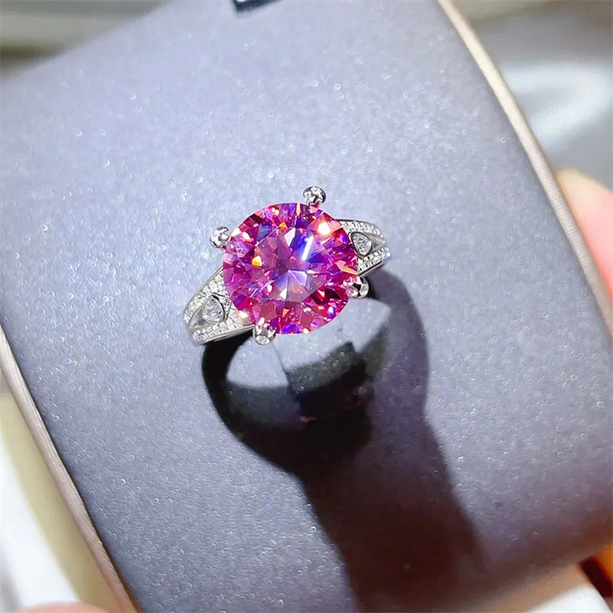 5 Carat Moissanite Ring Giulia - Coastal Sparkle Gleam Women's Ring Velanci