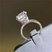 5 Carat Moissanite Ring Valentina - Brilliant Sparkle Women's Ring Velanci