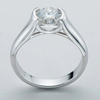 Ring Alessia - 2 Carat Moissanite, Platinum-Plated Women's Ring Velanci