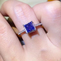 Minimalist 1 Carat Moissanite Ring Giovanna - Sterling Shine Women's Ring Velanci