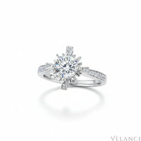 Ring Isabella - 1 Carat Moissanite Sterling Silver Women's Ring Velanci