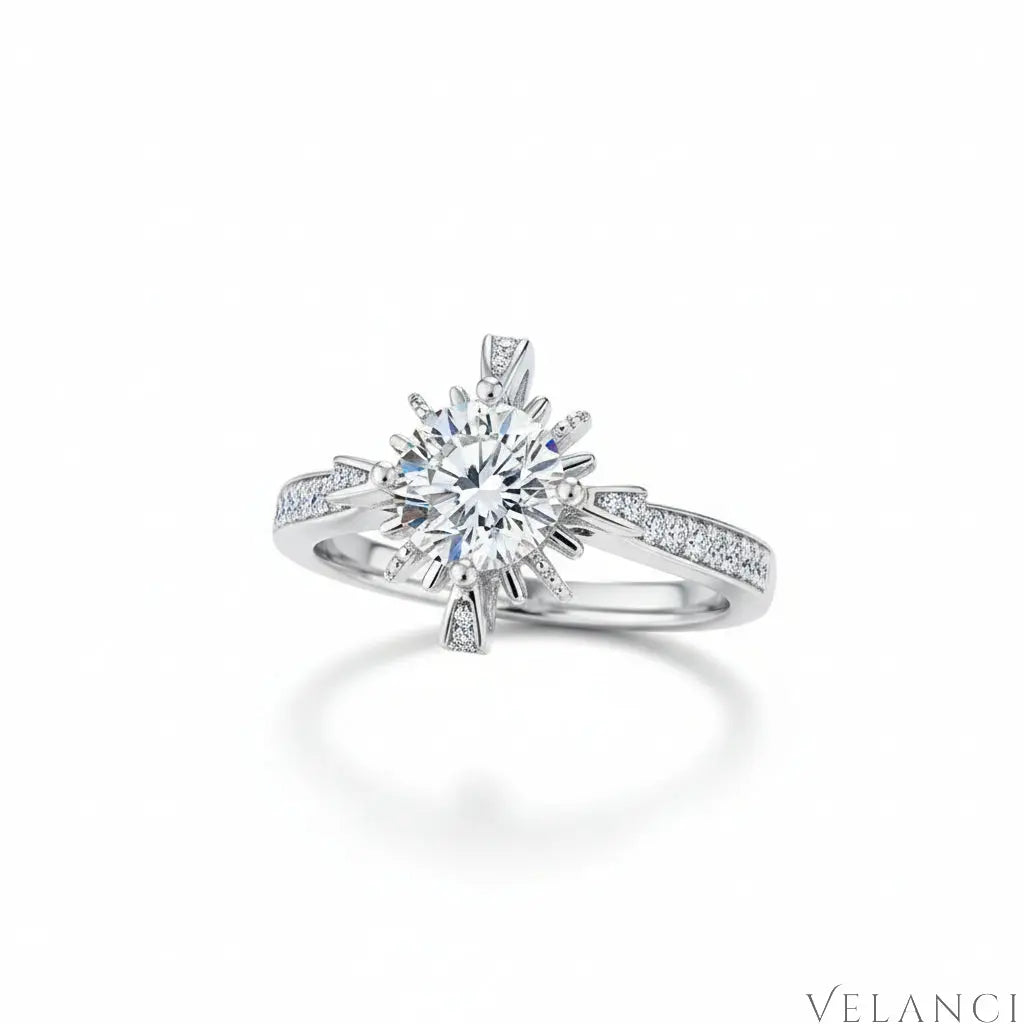 Ring Isabella - 1 Carat Moissanite Sterling Silver Women's Ring Velanci