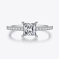 Moissanite Ring Aurelia - 1.21ct Silver Shine Everyday Women's Ring Velanci