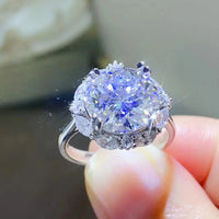 5 Carat Moissanite Sterling Ring Amelia - Coastal Shine Women's Ring Velanci