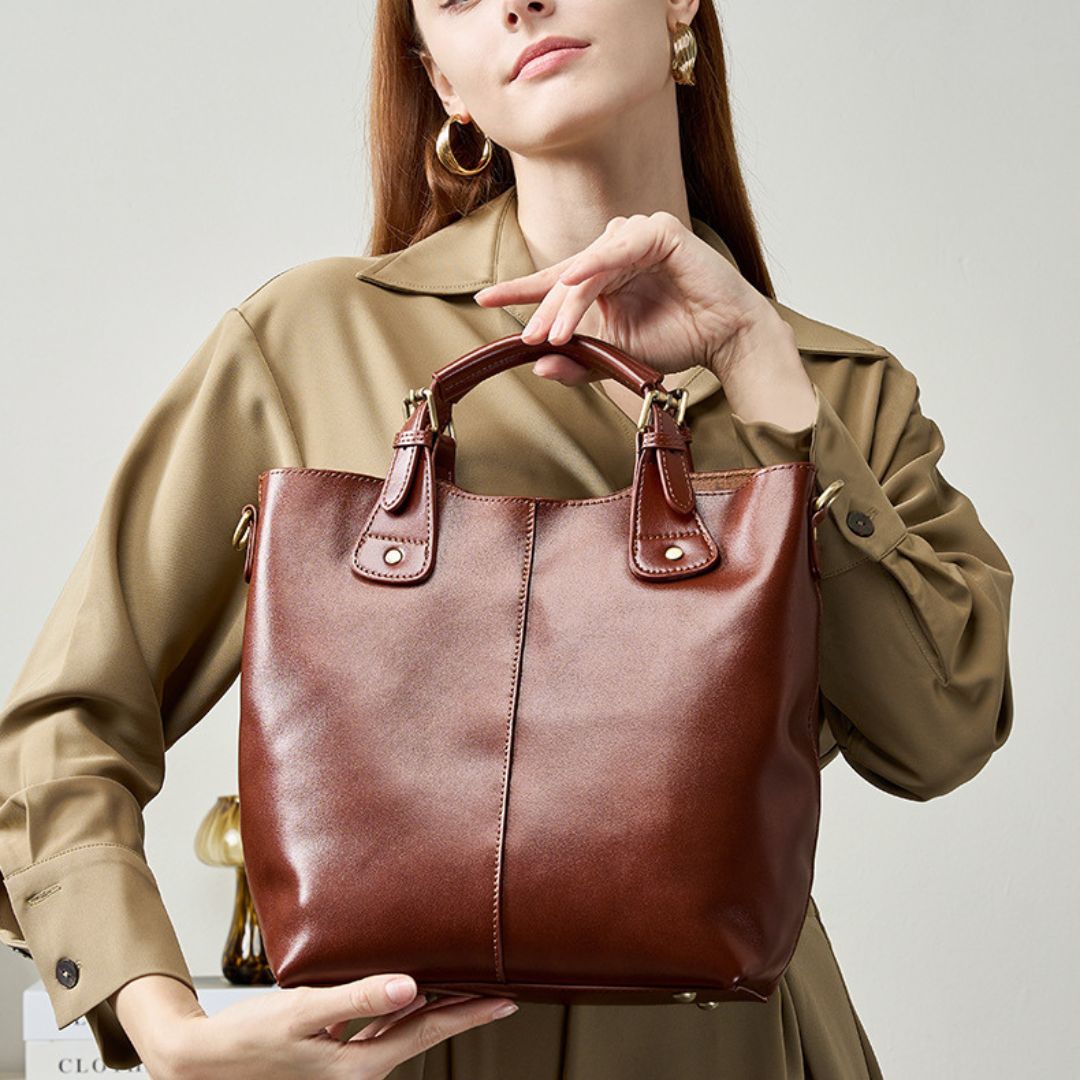 Velanci Mayfair Gaze Leather Handbag