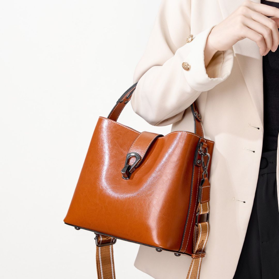 Velanci Waverly Moon Handbag - Timeless Elegance in Genuine Leather
