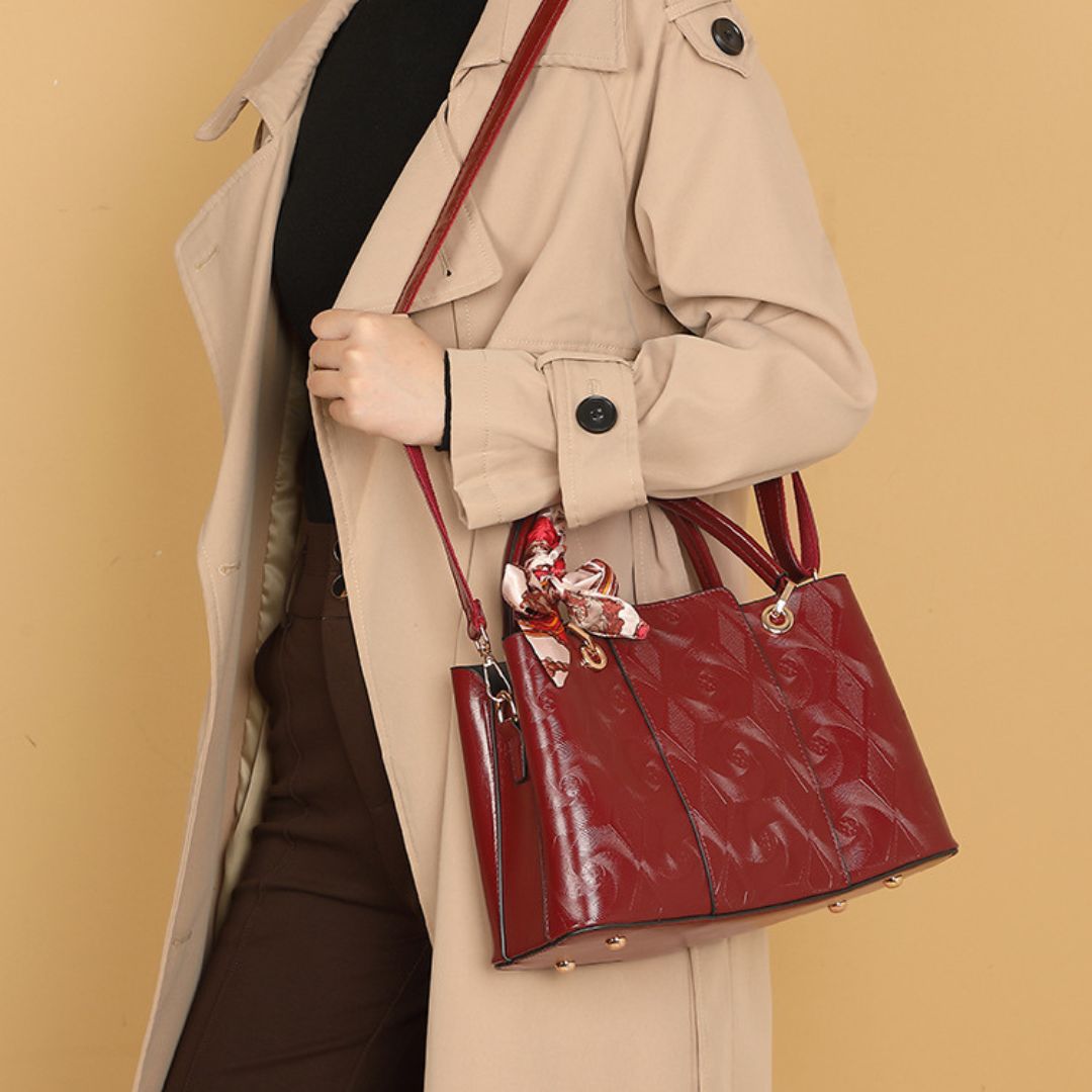 Sovereign Pearl Leather Handbag