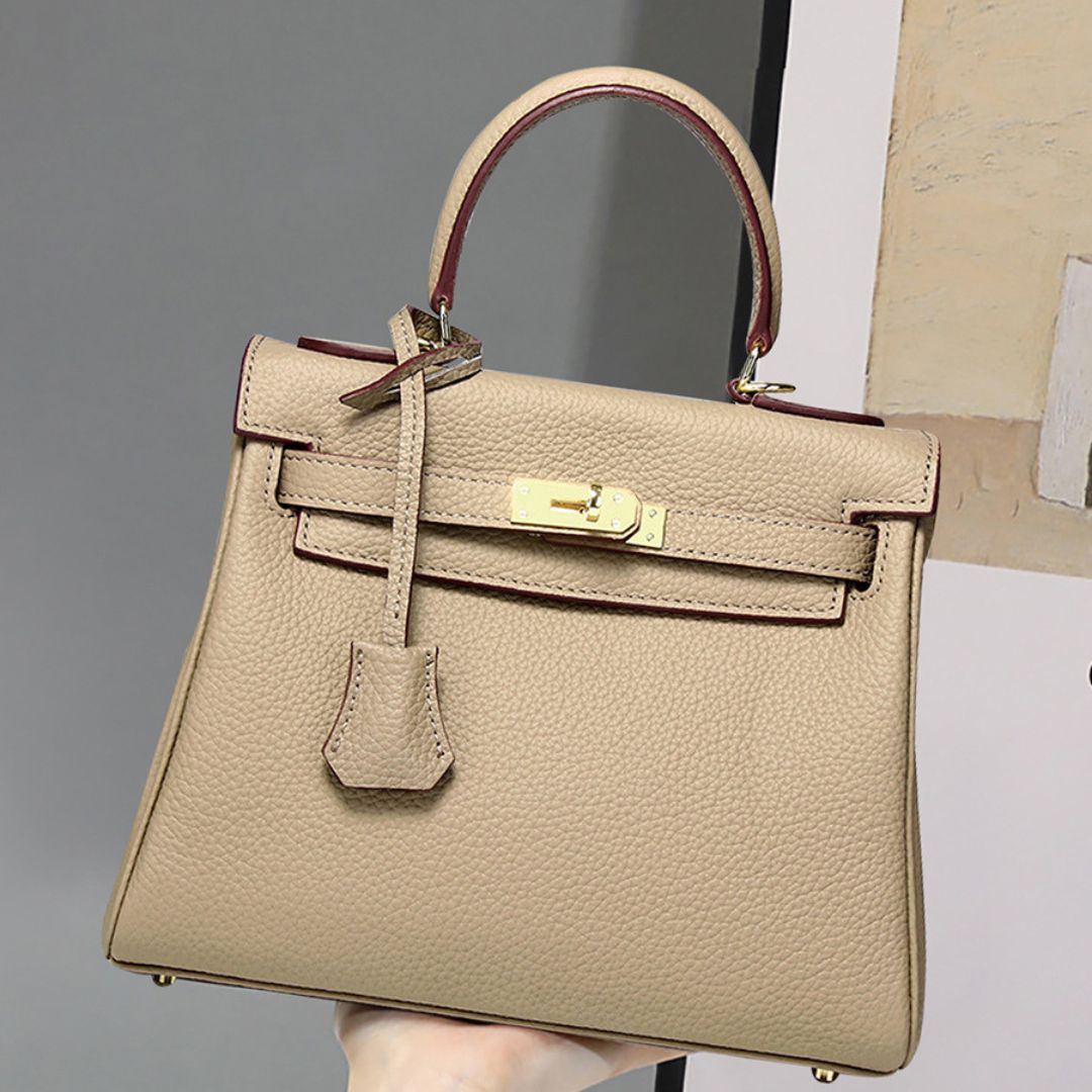 Velanci Ivory Crest Luxe Handbag