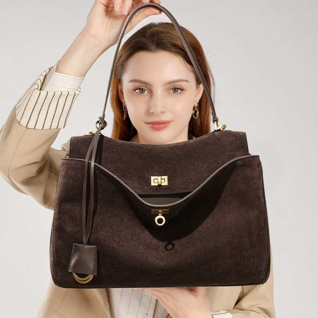 Velanci Charmed Heritage Genuine Leather Handbag