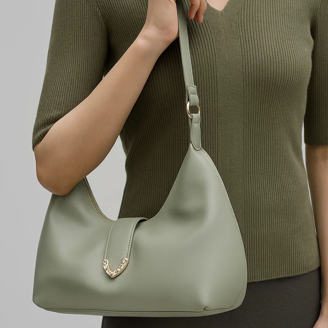 Velanci Chamberlain Luxe Gold Handbag