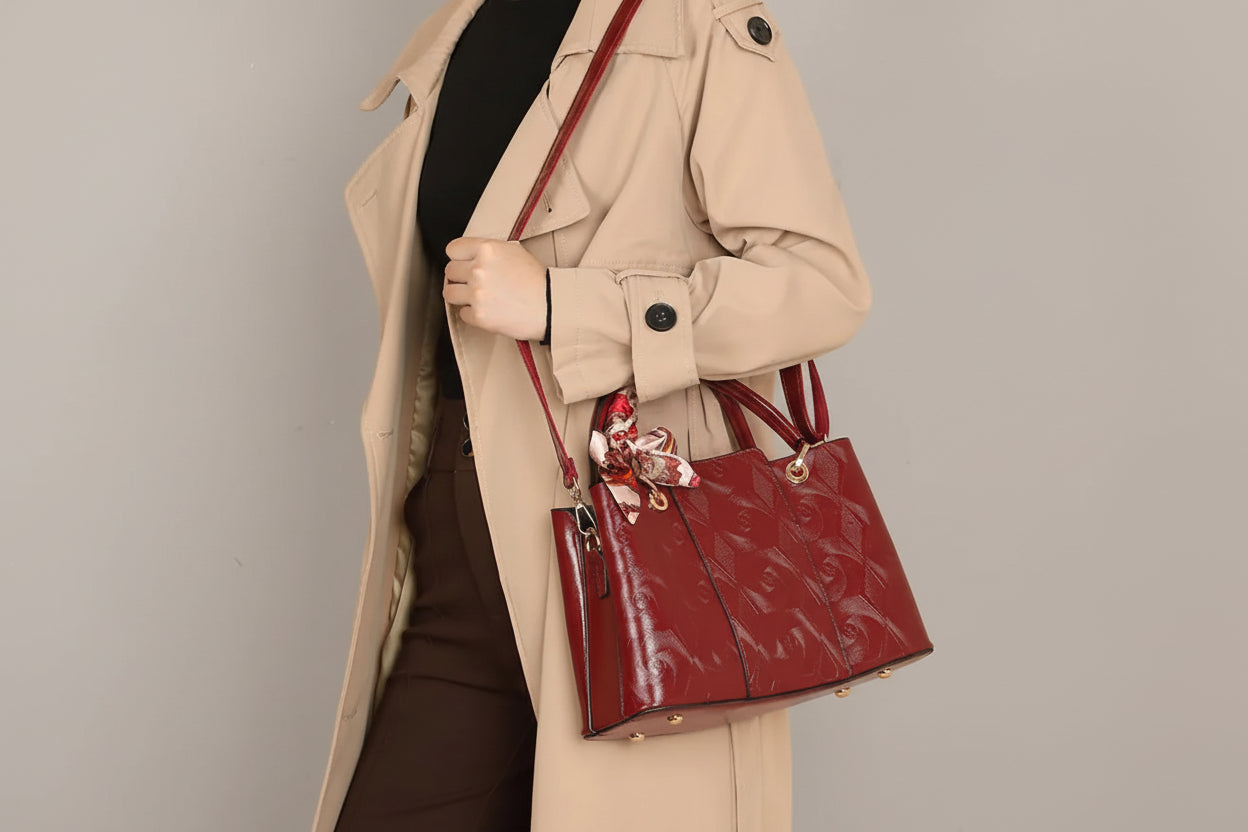 Bello Mare Sovereign Pearl Leather Handbag Velanci