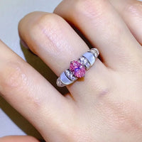 Ring Alessia - 1 Carat Moissanite Sterling Silver Ring Women's Ring Velanci