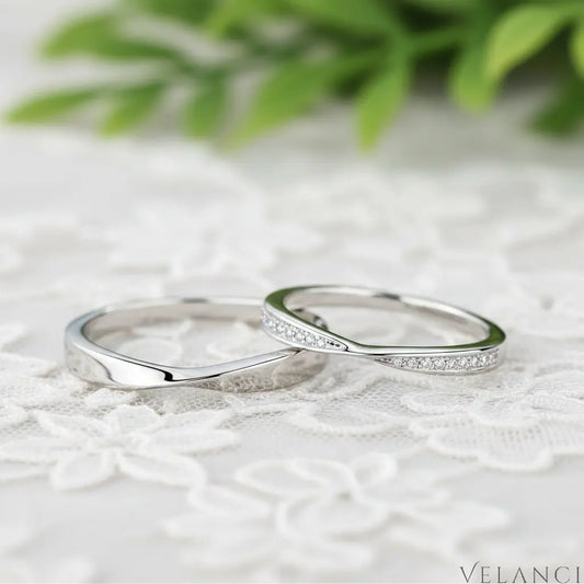 Moissanite Ring Francesca - Single Stone Sterling Silver Velanci