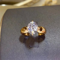 Ring Alessia - 2 Carat Moissanite Sterling Silver Band Women's Ring Velanci