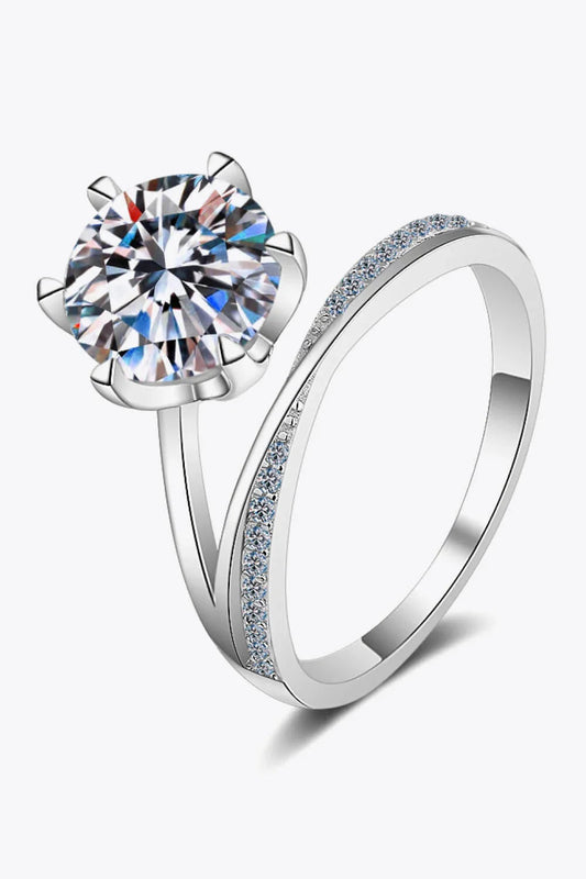 3 Carat Moissanite Ring Isabella - Six-Prong Solitaire Women's Ring Velanci