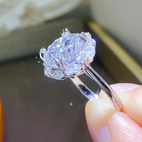 5 Carat Moissanite Sterling Ring Amelia - Coastal Shine Women's Ring Velanci