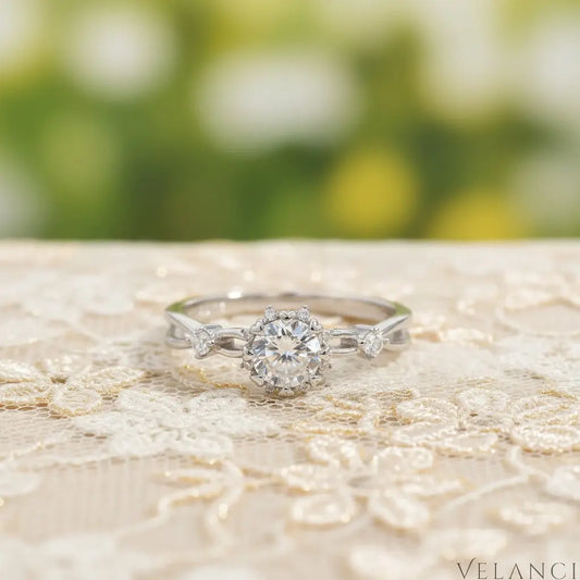 Sterling Silver Inlaid Zircon Ring Alessandra - Sparkle Velanci