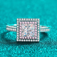 Moissanite Ring Giulia - Minimalist 1 Carat Geometric Design Women's Ring Velanci