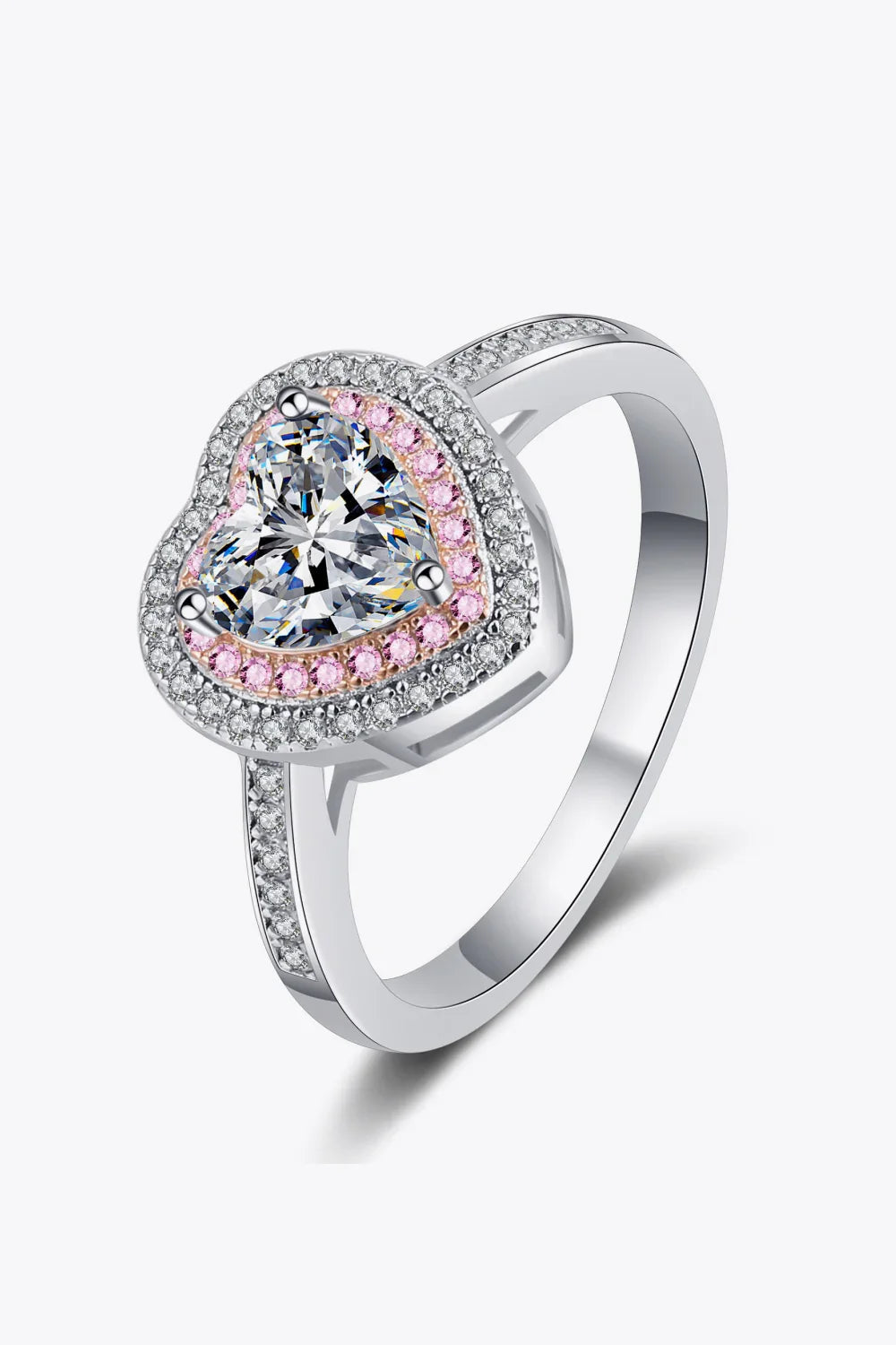 Ring Francesca - Sparkling 1 Carat Moissanite Halo Women's Ring Velanci
