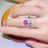 1 Carat Moissanite Ring Isabella - Sterling Silver Setting Women's Ring Velanci
