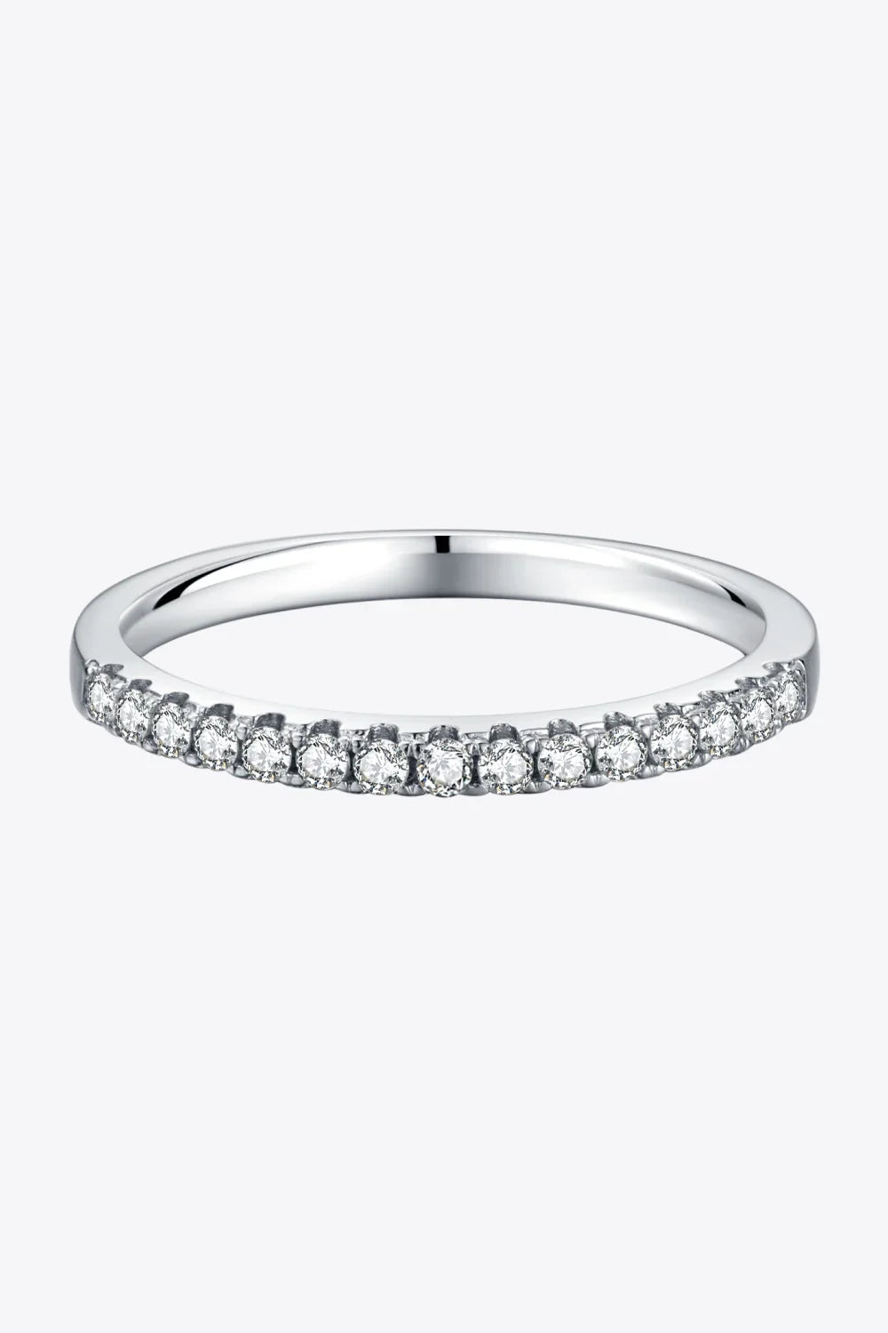 Moissanite Ring Giulia - Half-Eternity Arc Sparkle Women's Ring Velanci