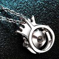 Rhodium-Plated Moissanite Necklace - Subtle Coastal Sparkle Velanci