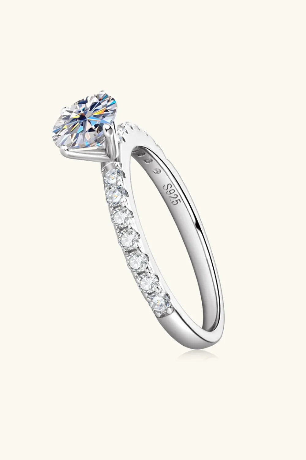 Ring Isabella - 0.8ct Moissanite Platinum-Plated Solitaire Women's Ring Velanci
