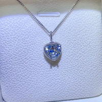 2 Carat Moissanite Sterling Silver Necklace All Day Wear Velanci