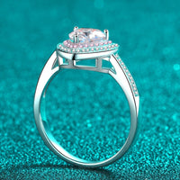 Ring Francesca - Sparkling 1 Carat Moissanite Halo Women's Ring Velanci