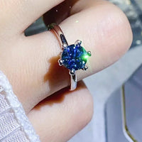 Moissanite Ring Alessia - 1 Carat Minimalist Solitaire Women's Ring Velanci
