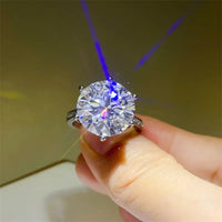 10 Carat Moissanite Ring Bianca - Coastal Sparkle Gleam Women's Ring Velanci