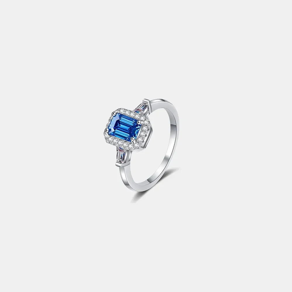 Timeless Solitaire Ring Giulia - 1ct Moissanite 925 Silver Women's Ring Velanci