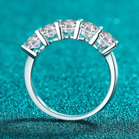 2.5 Carat Moissanite Ring Giulia - Five-Stone Arc Shine Women's Ring Velanci
