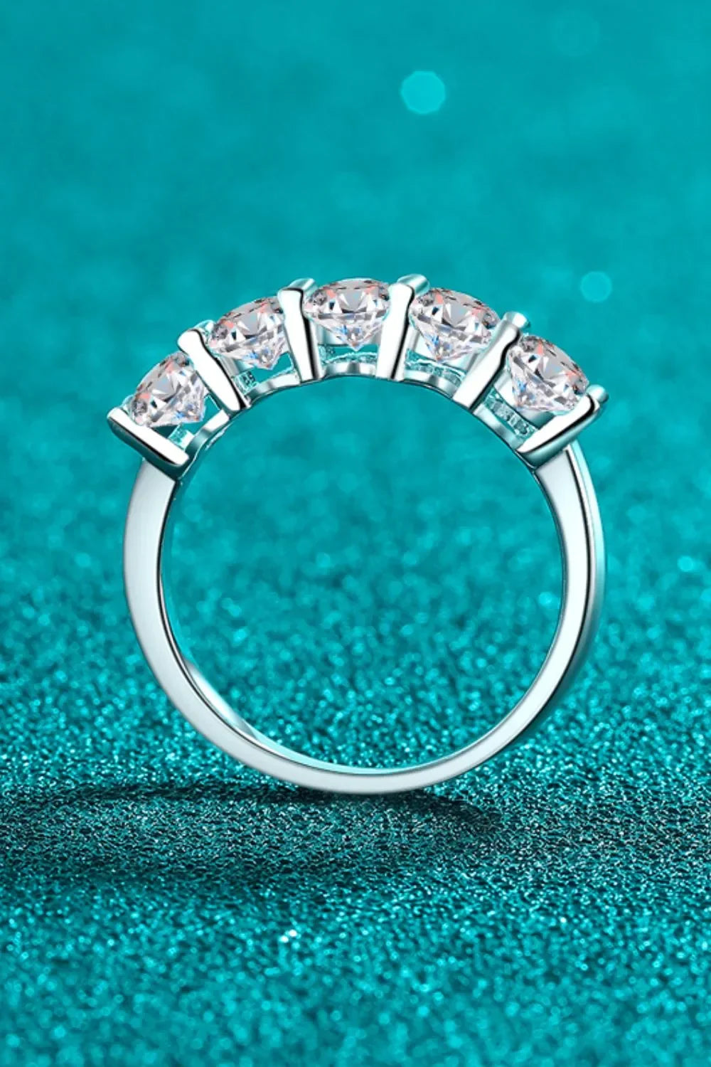 2.5 Carat Moissanite Ring Giulia - Five-Stone Arc Shine Women's Ring Velanci