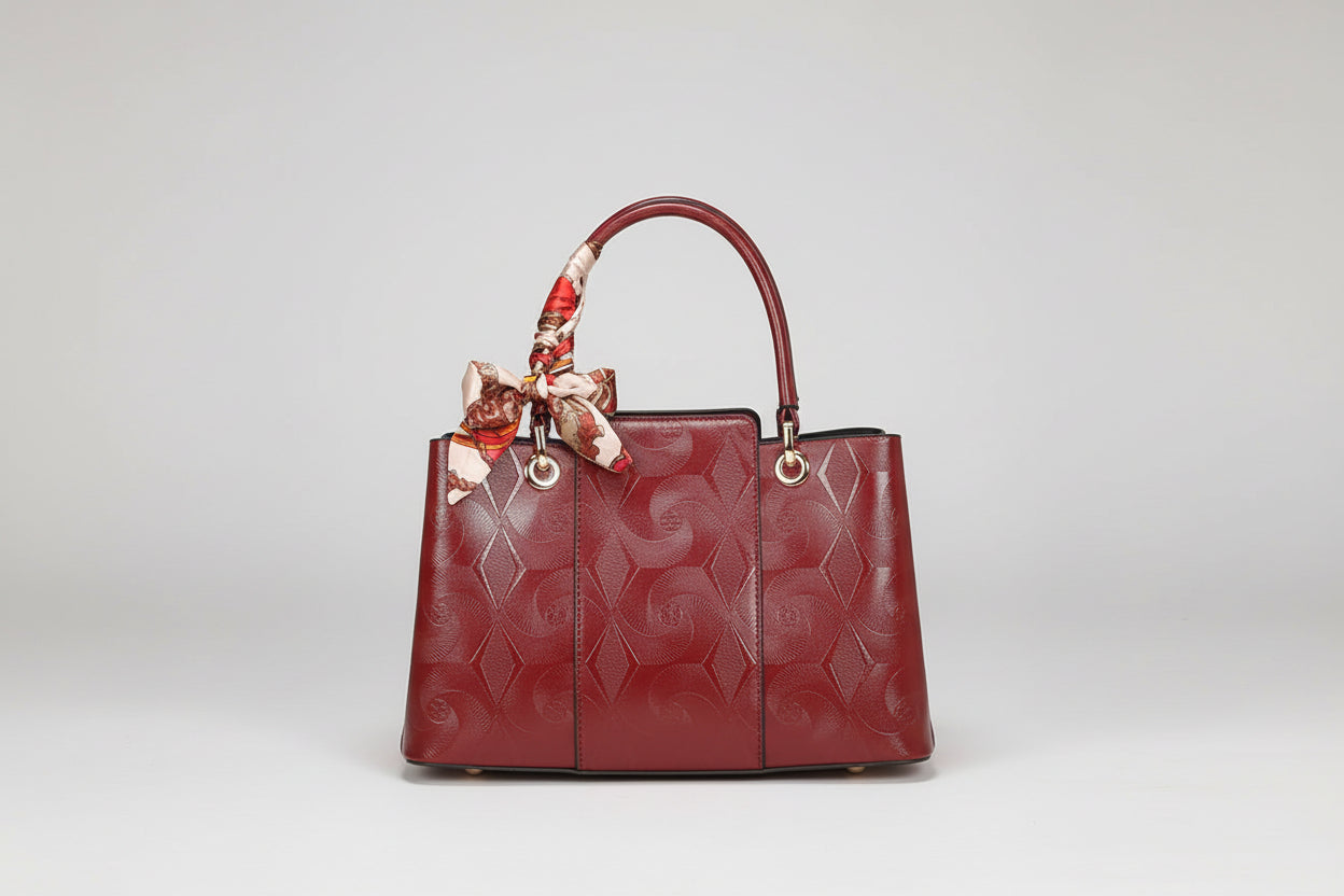 Bello Mare Sovereign Pearl Leather Handbag Velanci