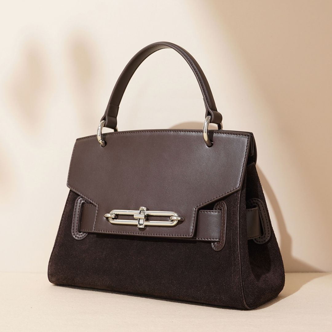 Velanci Evelyn Shade Handbag - Timeless Elegance in Genuine Leather