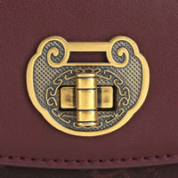 D'Amore Timeless Orchid Leather Handbag Velanci