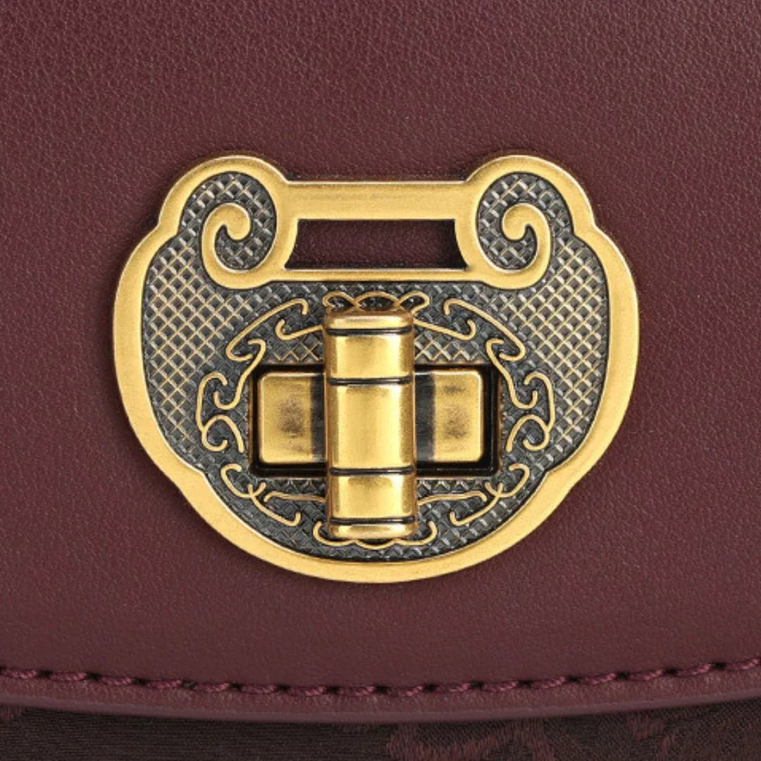 D'Amore Timeless Orchid Leather Handbag Velanci