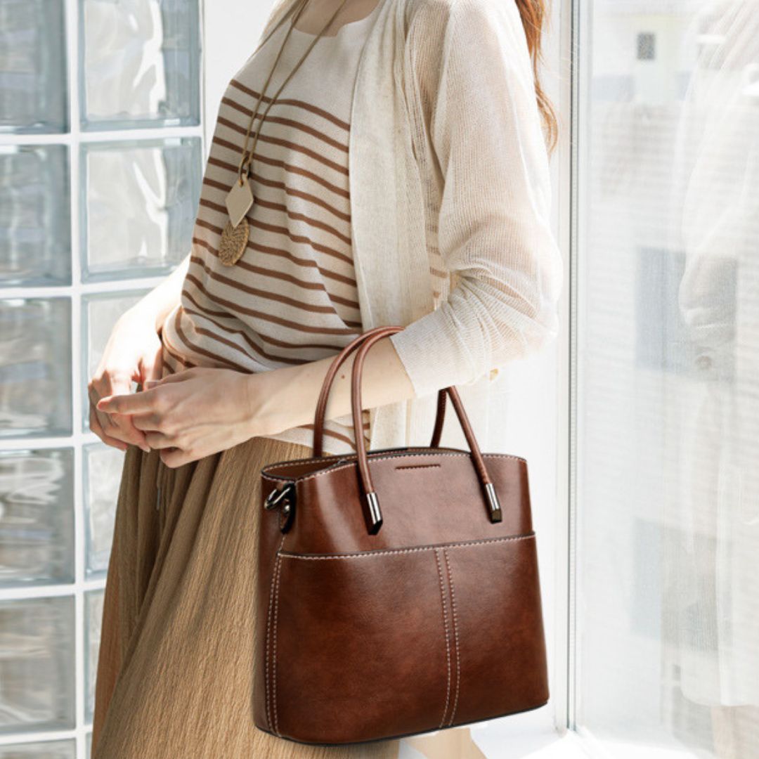 Velanci Franca Leather Handbag - Timeless Elegance