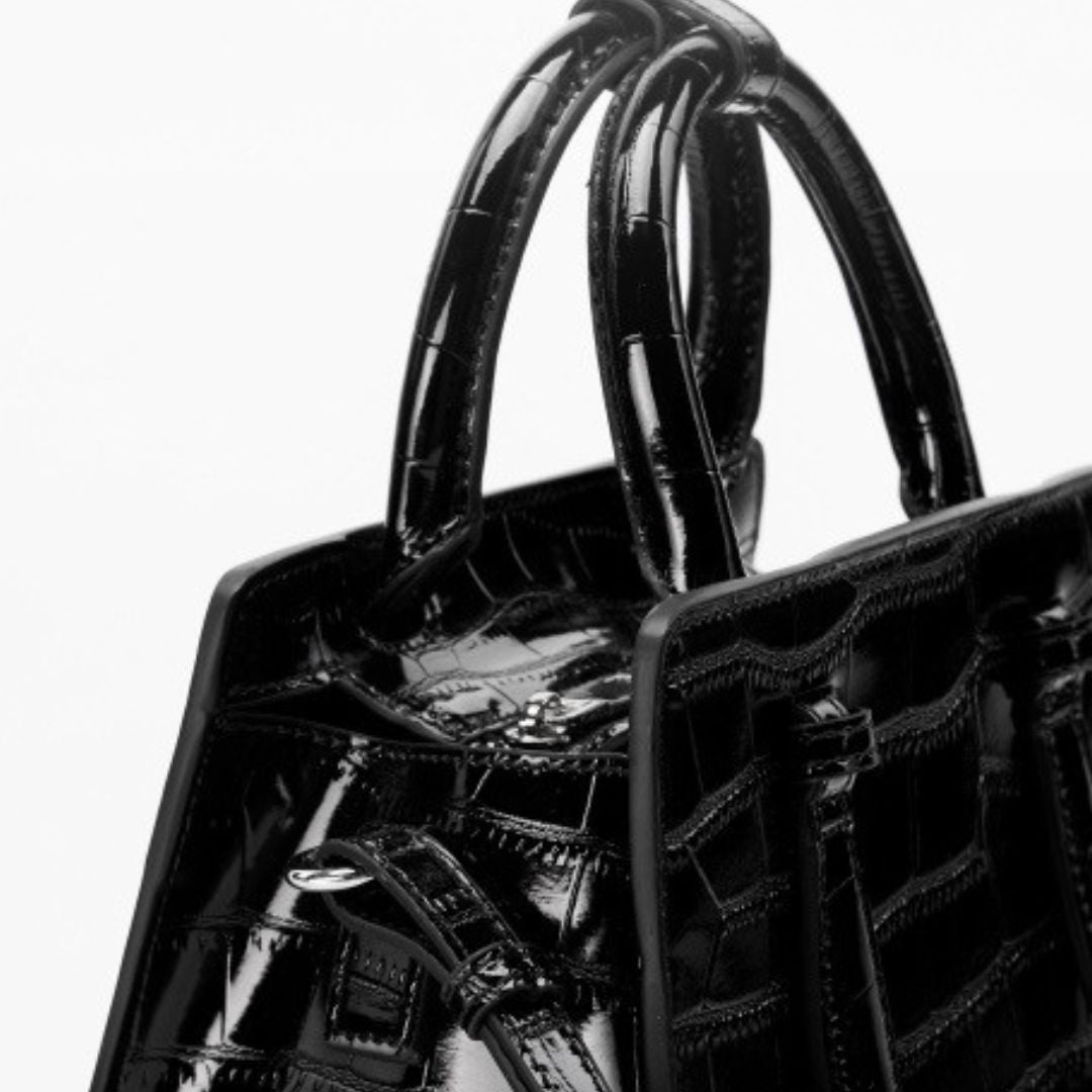 Ebon Chant Handbag by Velanci: A Symphony of Elegance