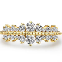 Ring Giovanna - Moissanite 0.1ct Sterling Silver Ring Women's Ring Velanci