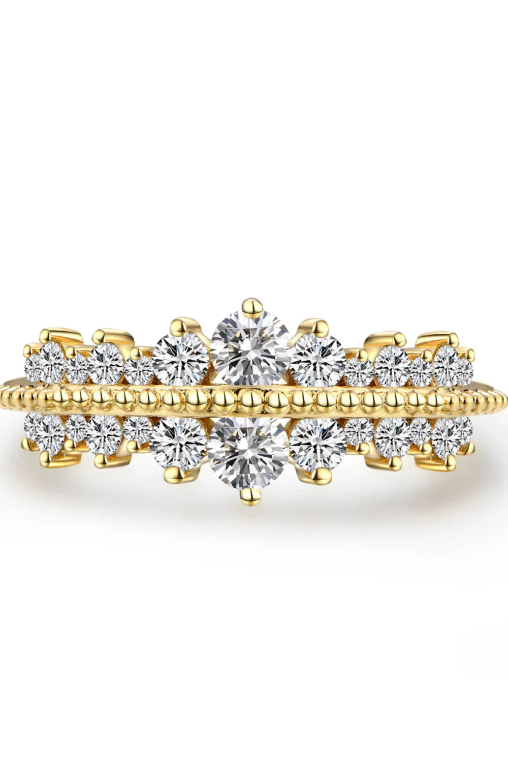 Ring Giovanna - Moissanite 0.1ct Sterling Silver Ring Women's Ring Velanci