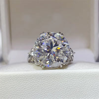 10 Carat Moissanite Ring Isabella - Coastal Sparkle Women's Ring Velanci