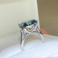 Ring Alessia - 10ct Silver Moissanite Coastal Shine Women's Ring Velanci
