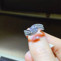 1 Carat Moissanite Ring Valentina - Coastal Brilliance Women's Ring Velanci