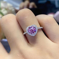 1 Carat Moissanite Heart Ring Giulia - SterlingSilver Shine Women's Ring Velanci