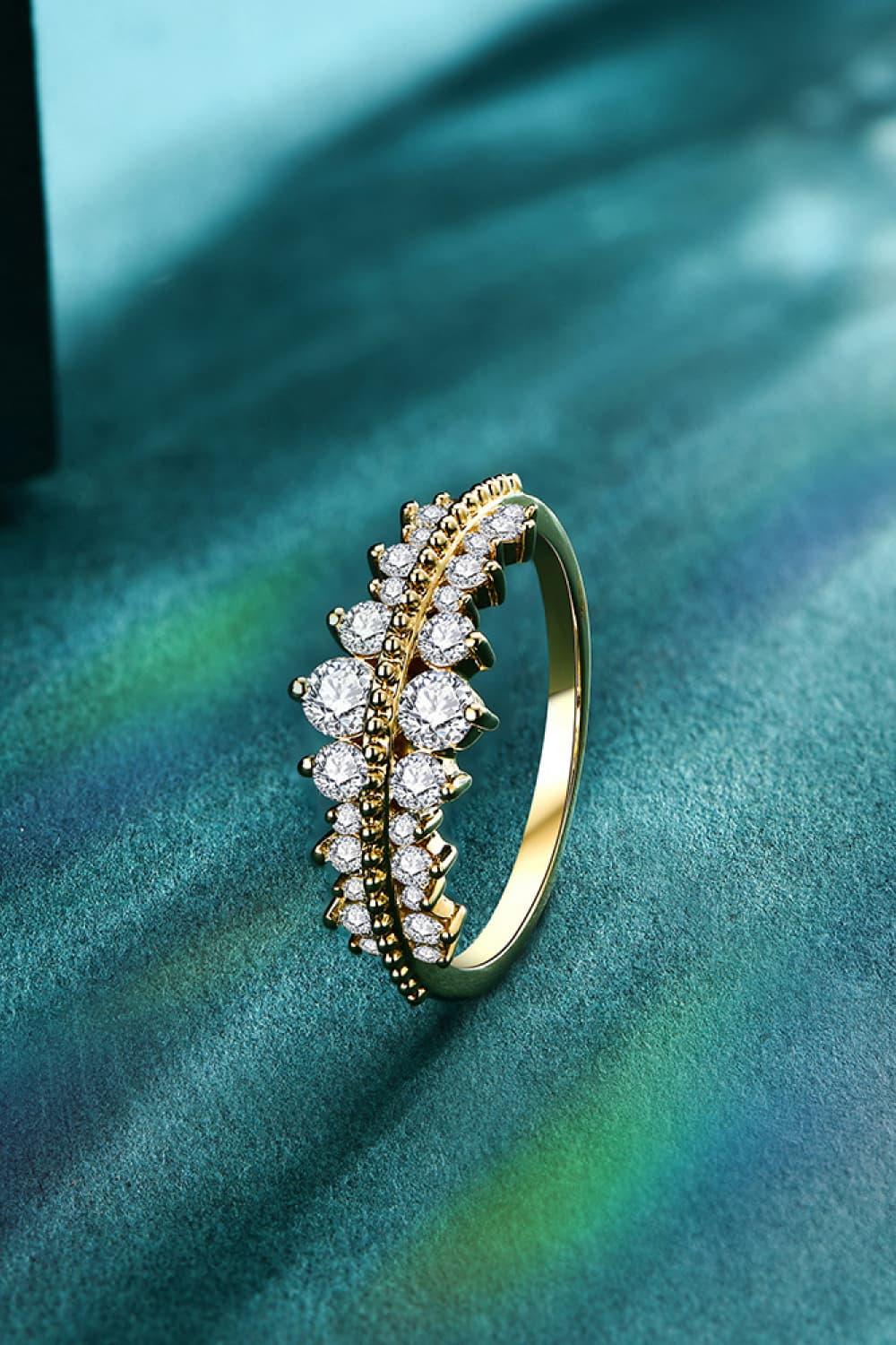 Ring Giovanna - Moissanite 0.1ct Sterling Silver Ring Women's Ring Velanci