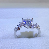 Ring Giulietta - 1 Carat Moissanite, Sterling Silver Sparkle Women's Ring Velanci