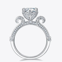 1 Carat Moissanite Ring Giovanna - Crown Setting Sparkle Women's Ring Velanci