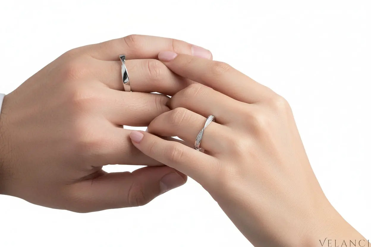 Moissanite Ring Francesca - Single Stone Sterling Silver Velanci